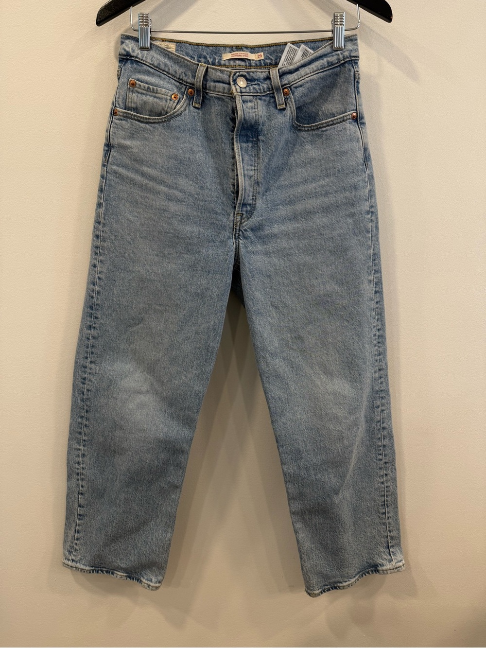 Levi's Ribcage Straight Light Blue Straight-Leg Jeans